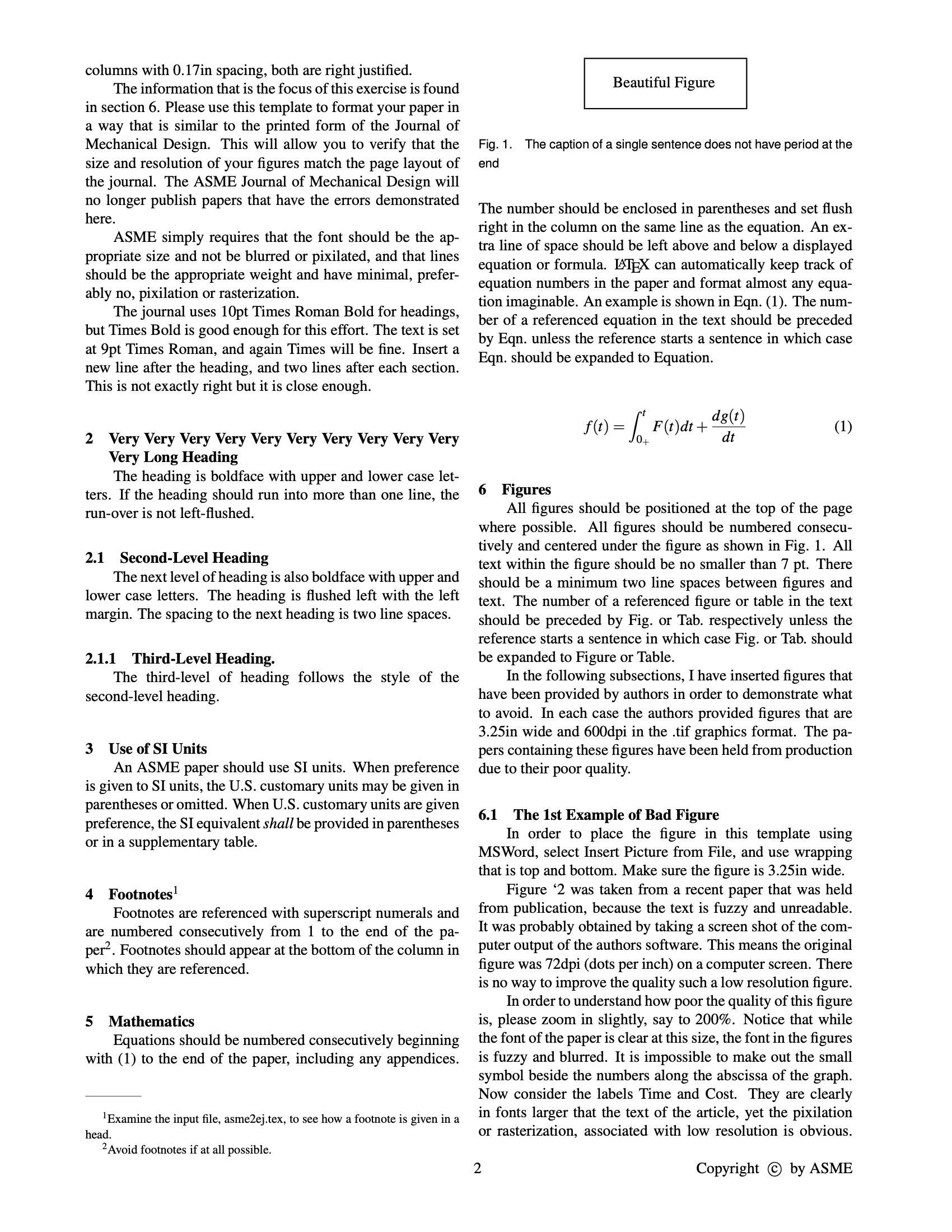 LaTeX Templates American Society of Mechanical Engineers (ASME)