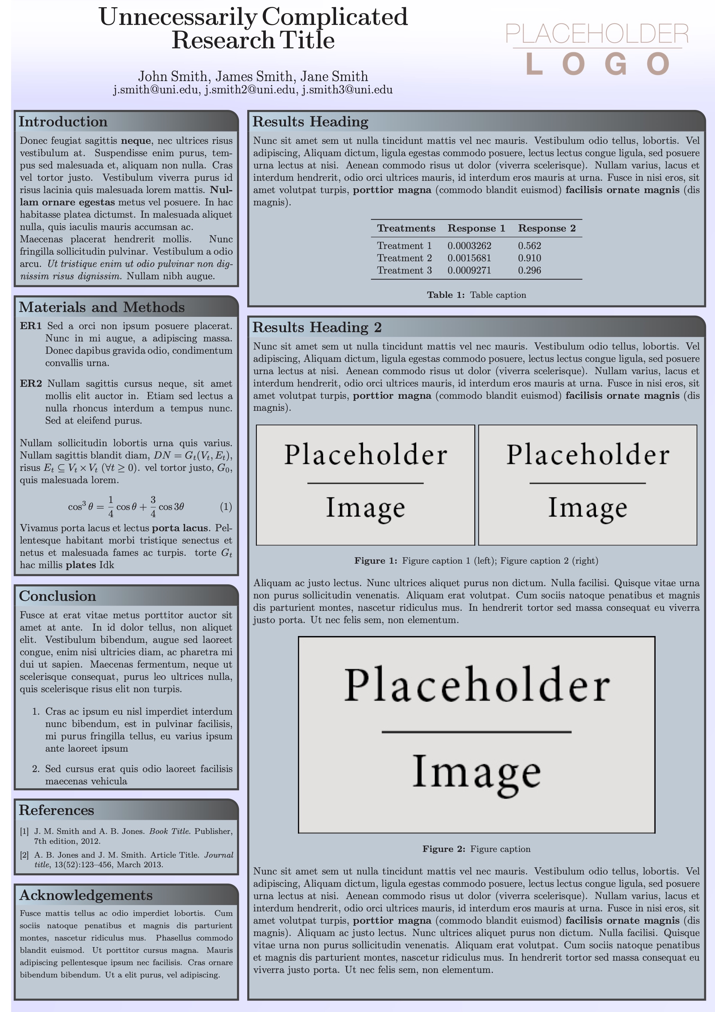 poster session template