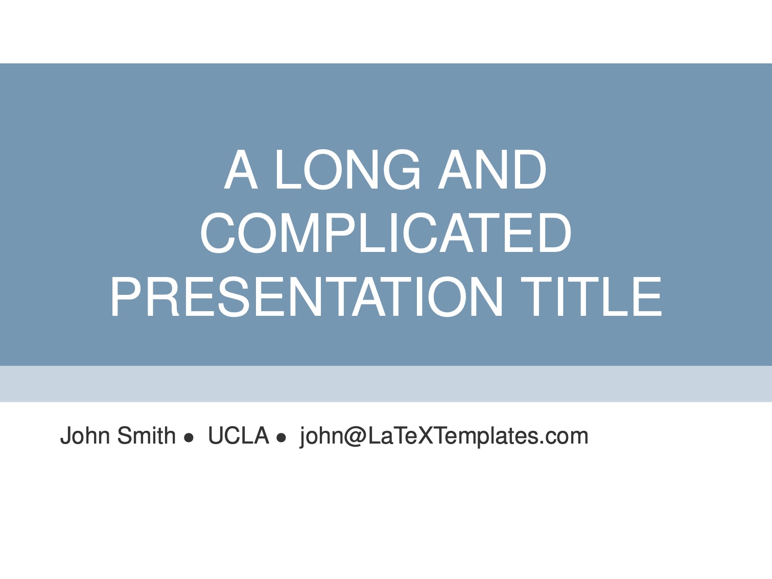 powerpoint presentation latex template