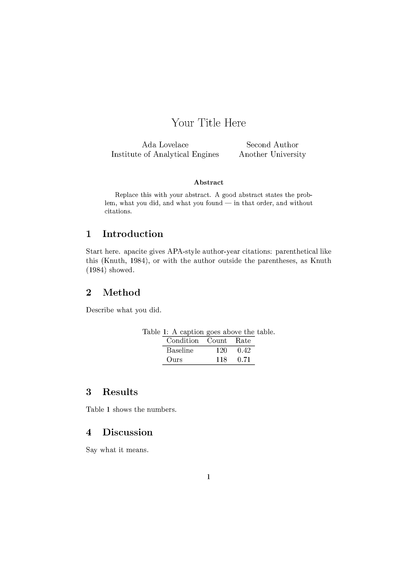 First page of apacite