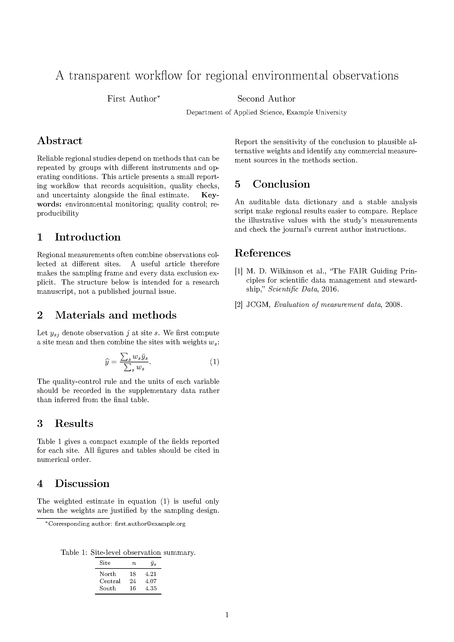 First page of ASEAN Journal on Science and Technology Article