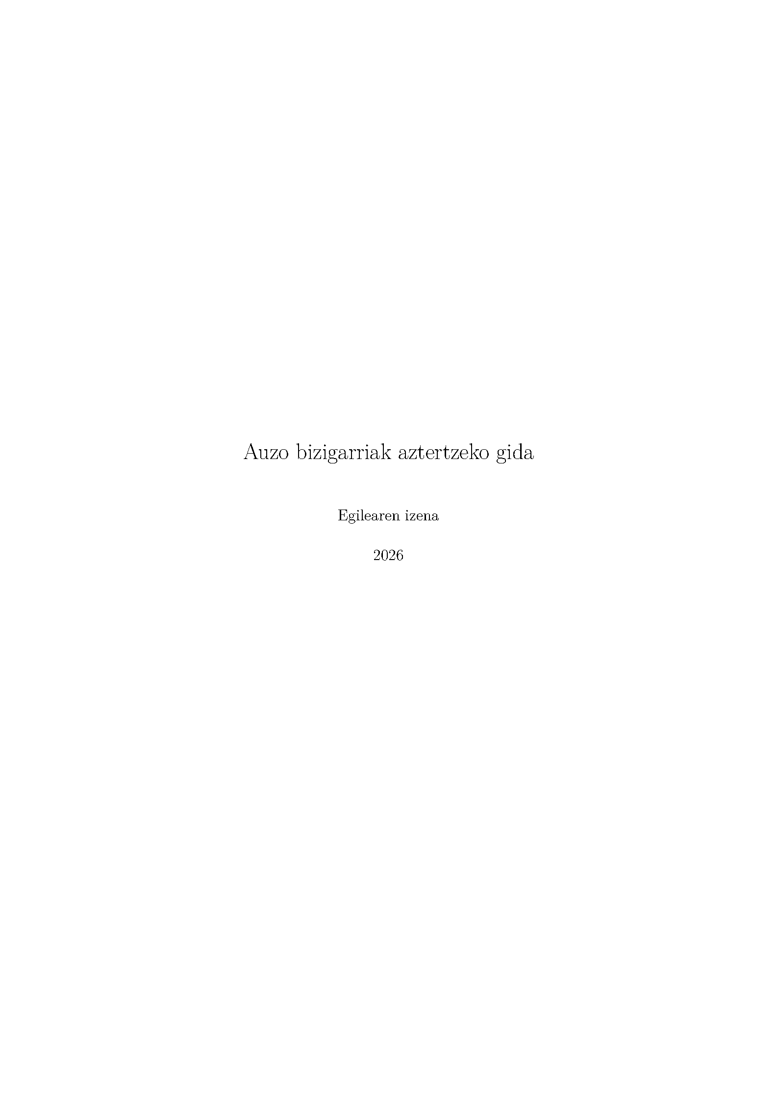 First page of Basque Book