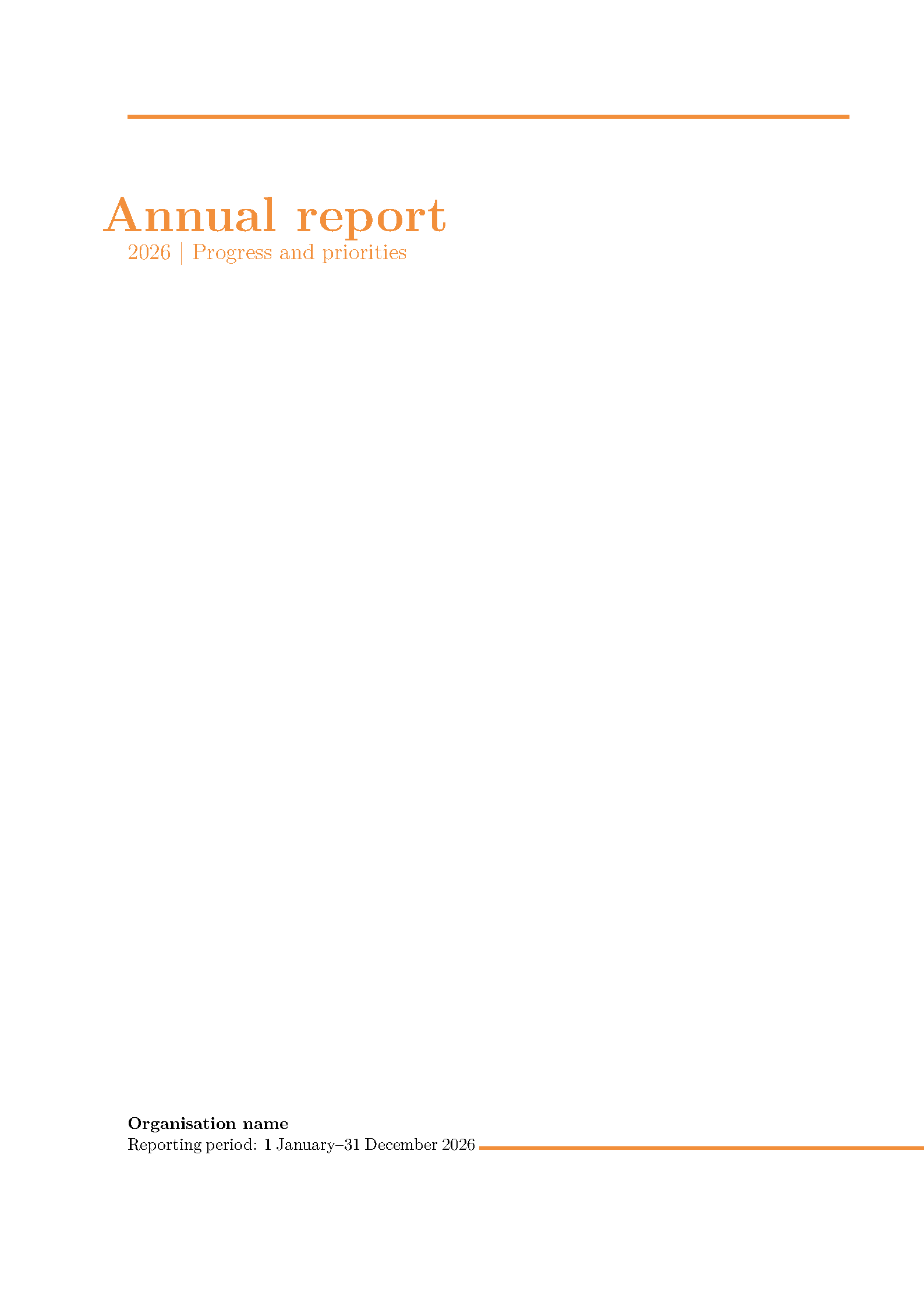 First page of Bibby Annual Report