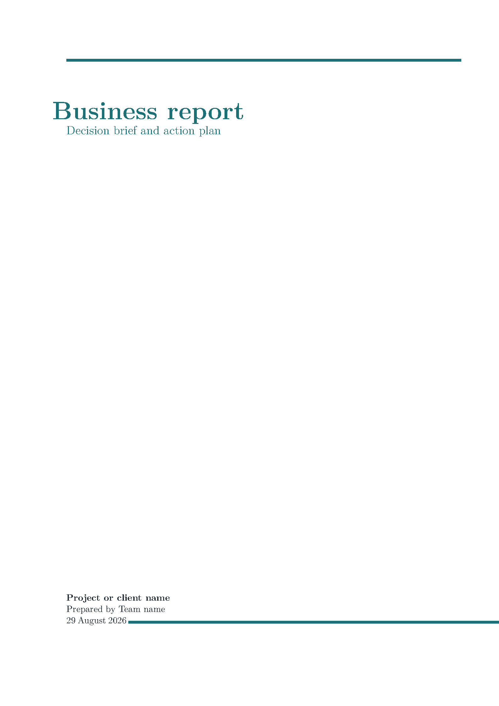 First page of Bibby Business Report