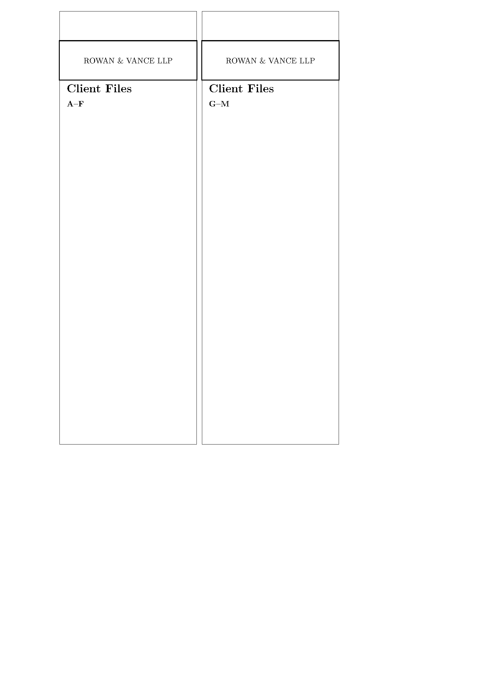 First page of the Binder Spine Labels template