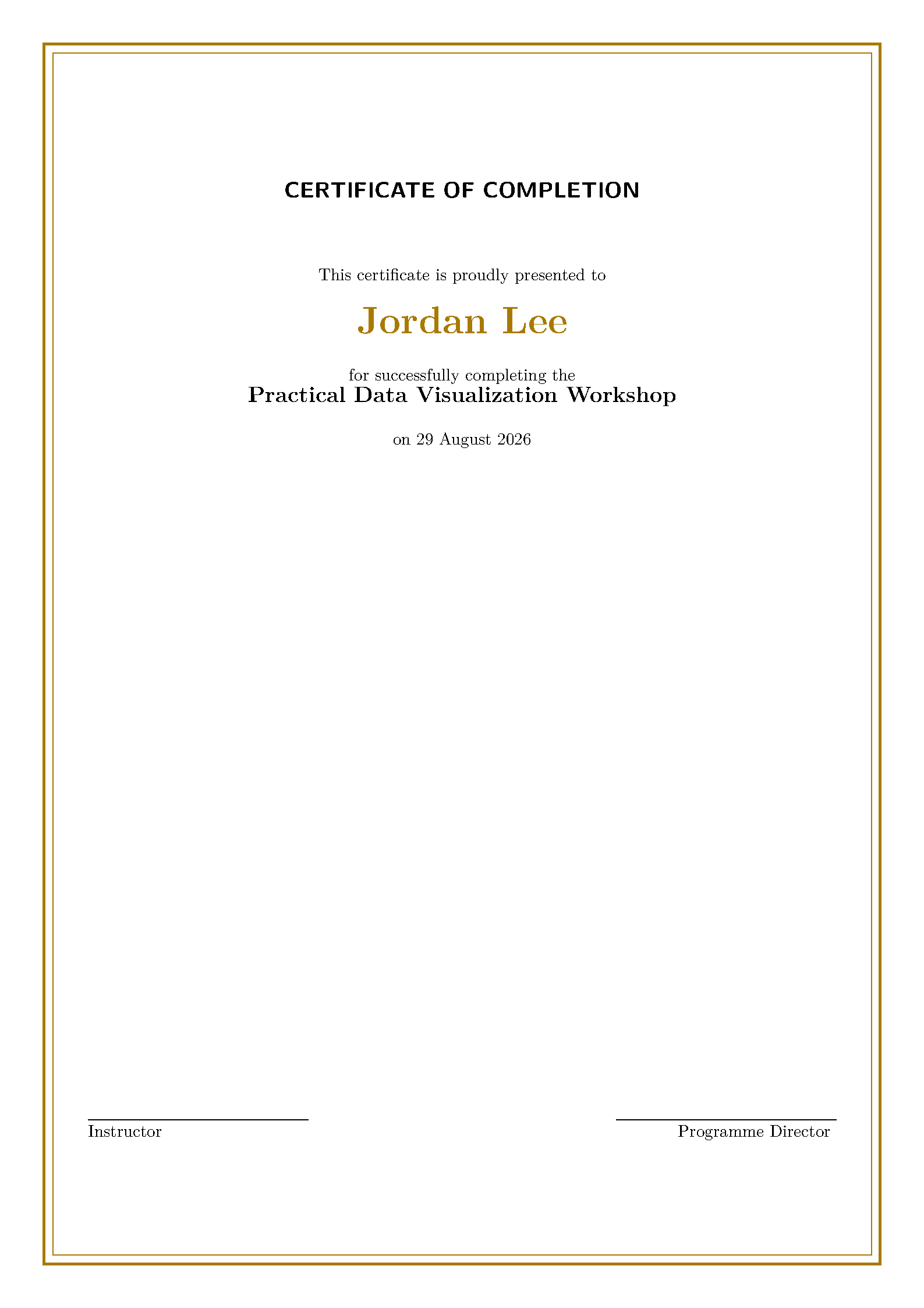 First page of CertificateTemplate