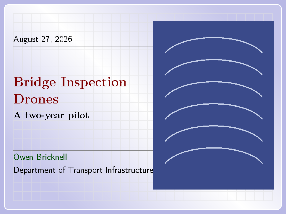 First page of the compiled Concrete template