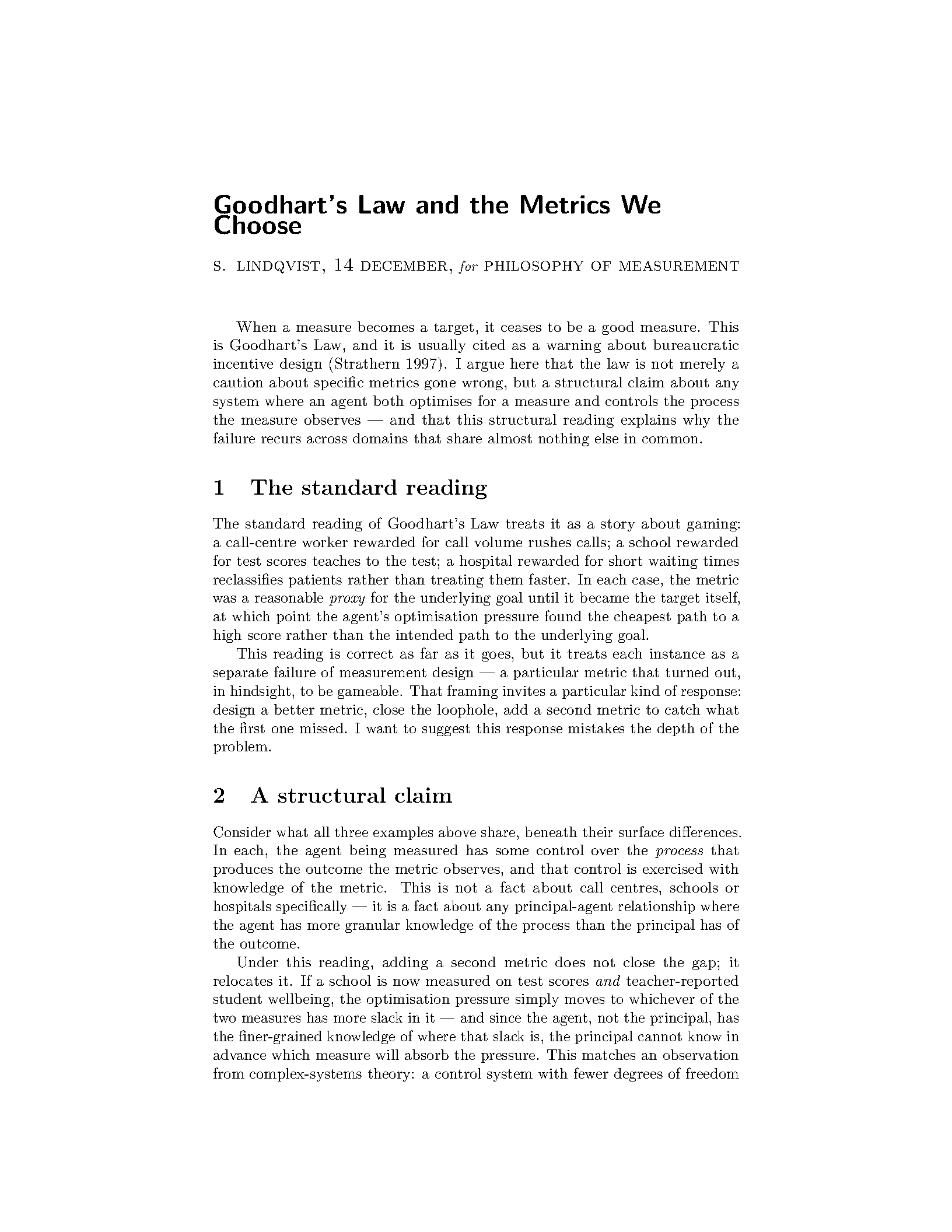 First page of Coursework Term Paper