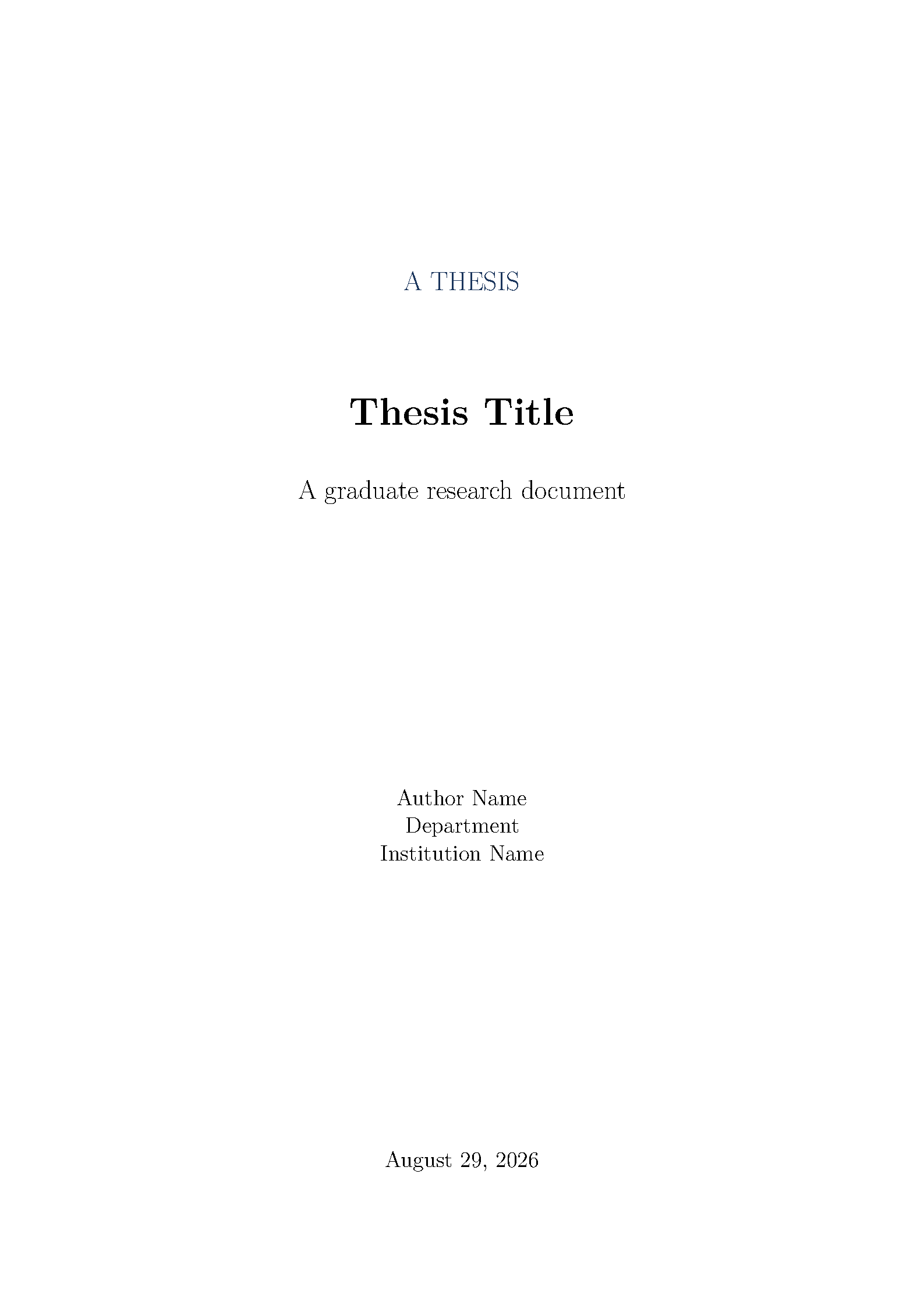 First page of Dalhousie Thesis