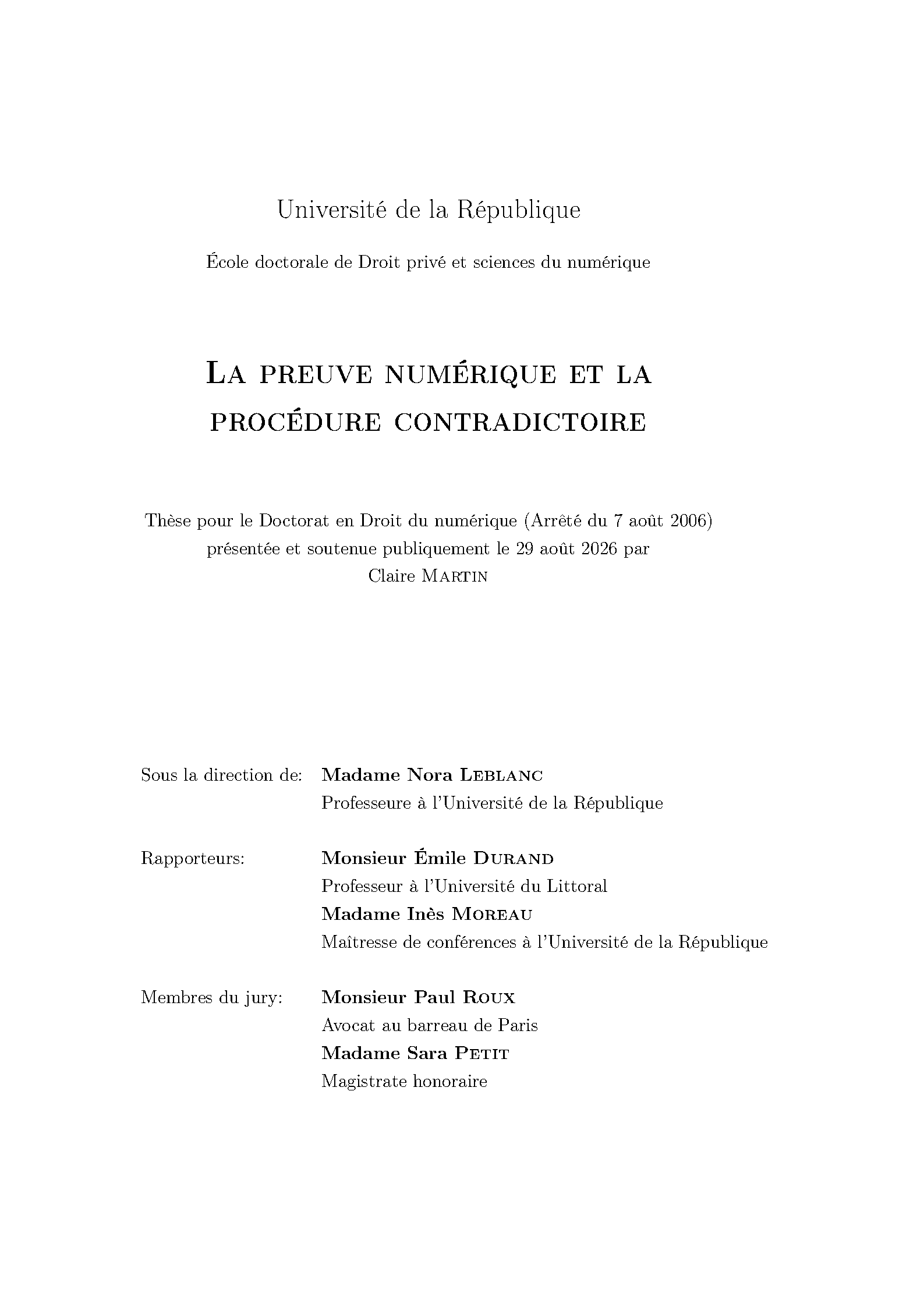 First page of droit-fr French Legal Thesis