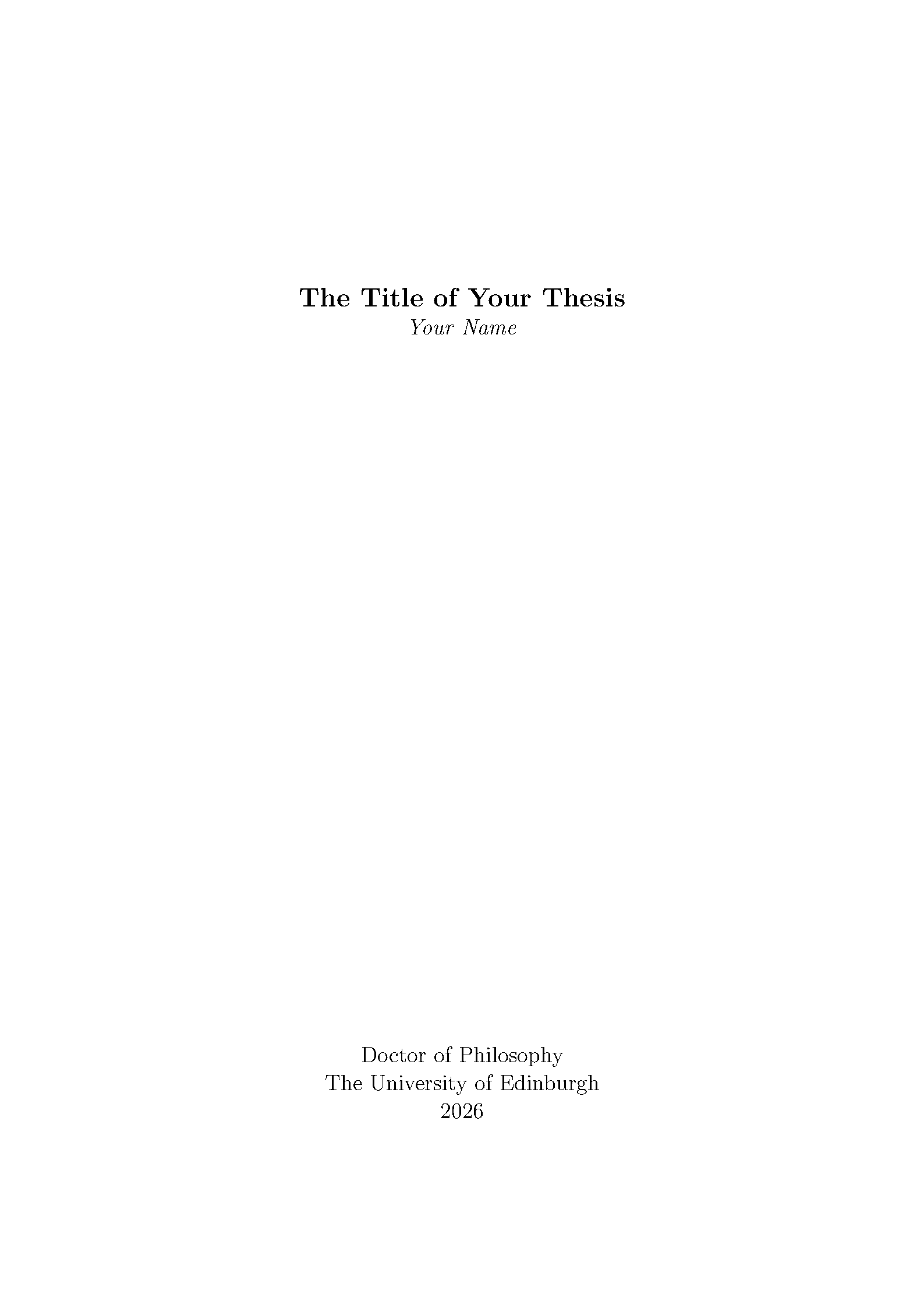 First page of Edinburgh Maths Thesis (edmaths)