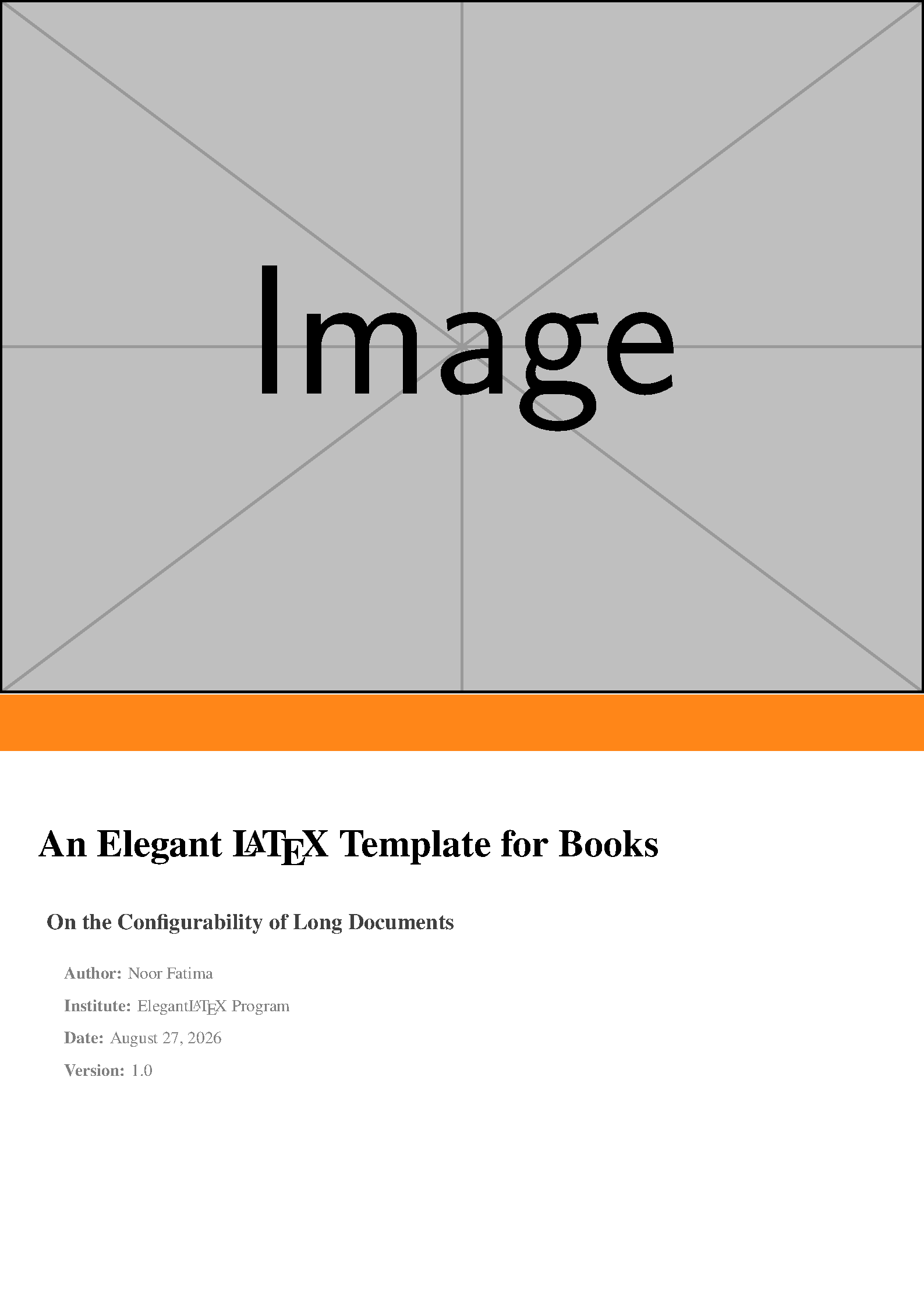 First page of the compiled ElegantBook template