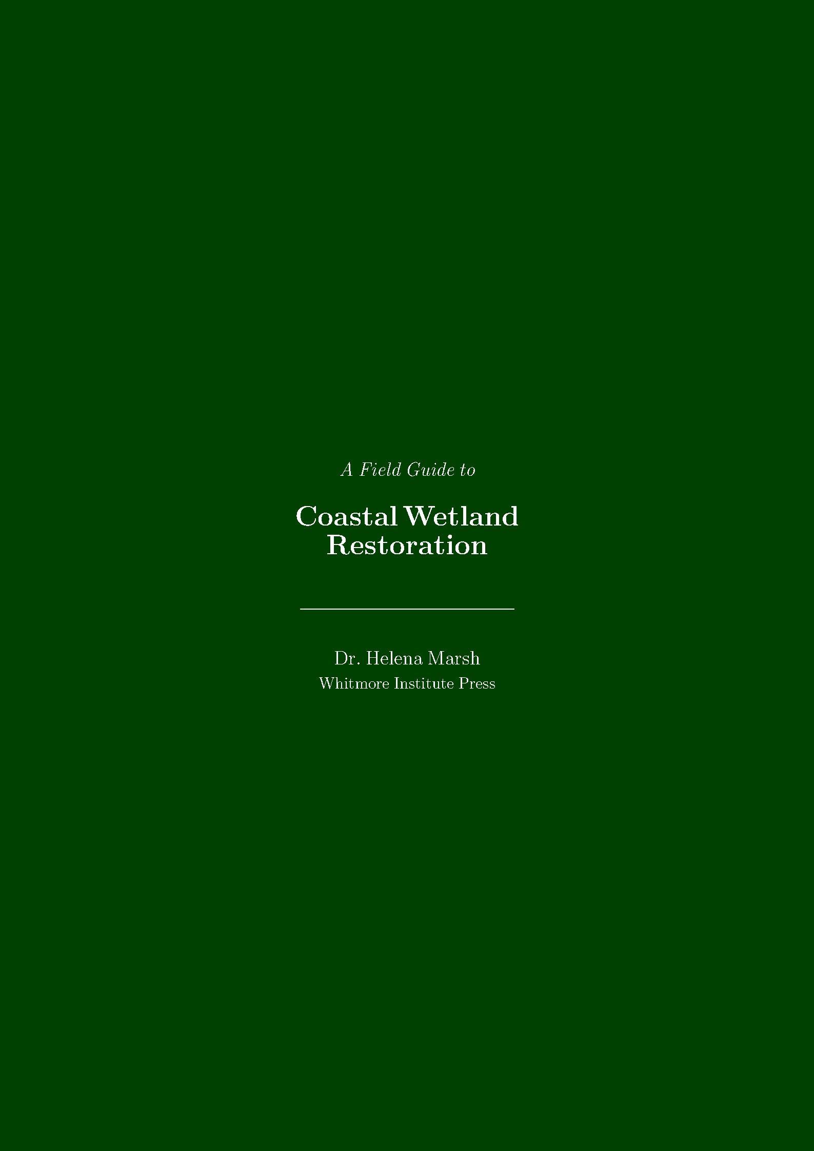 First page of the compiled Formal Book Title Page template