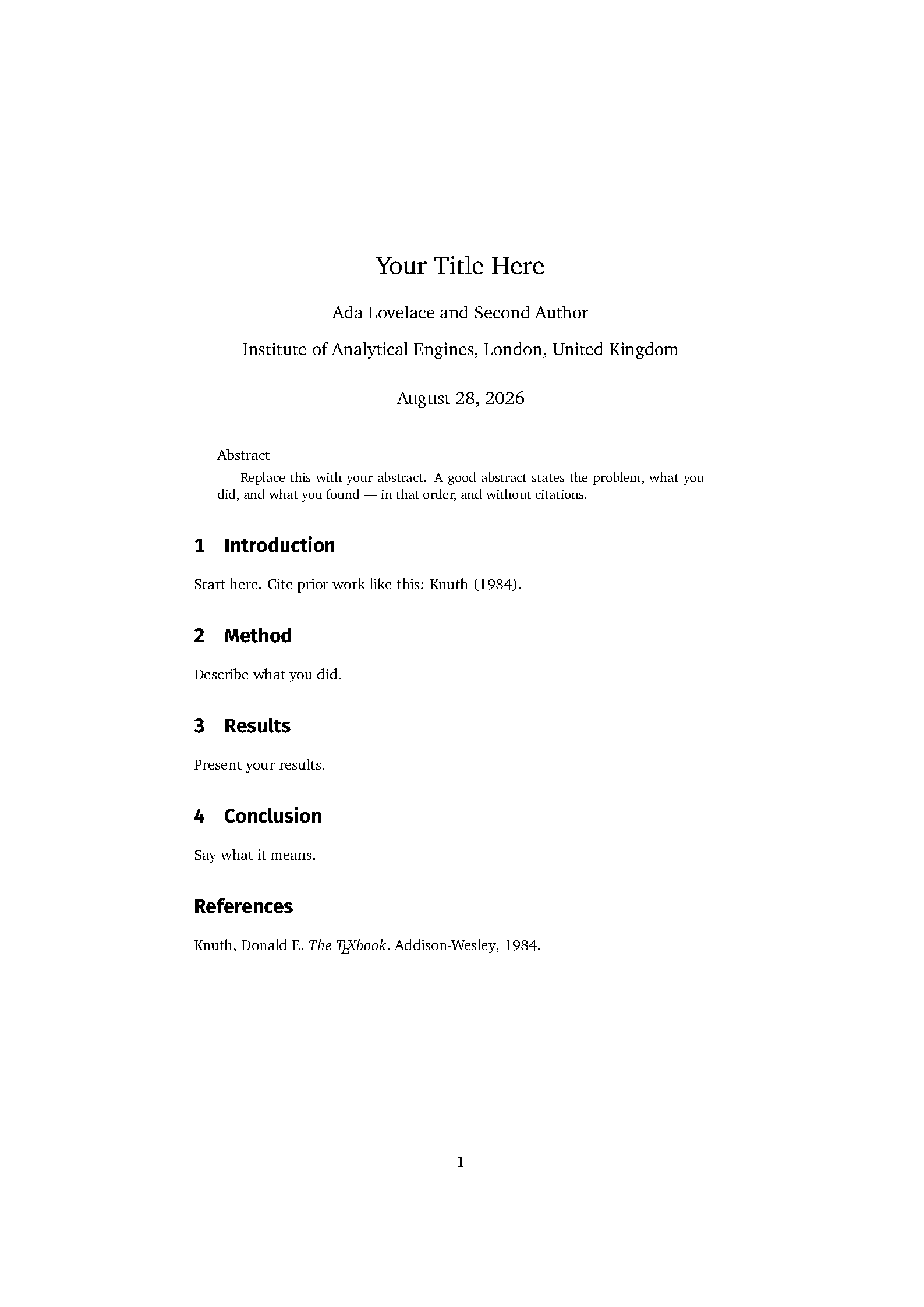 First page of Gerhardt Academic Paper