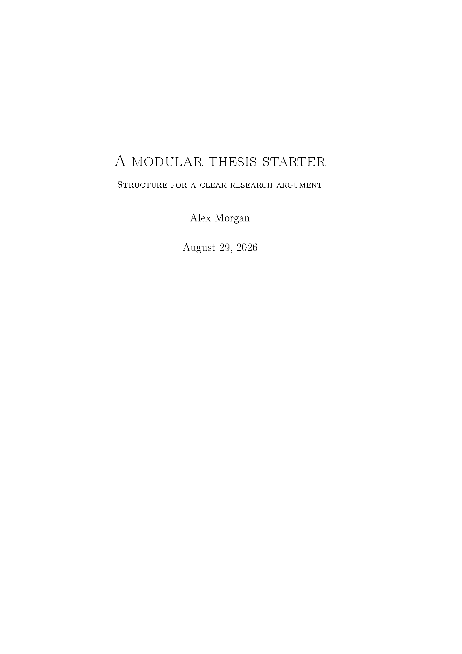 First page of Goethe Thesis