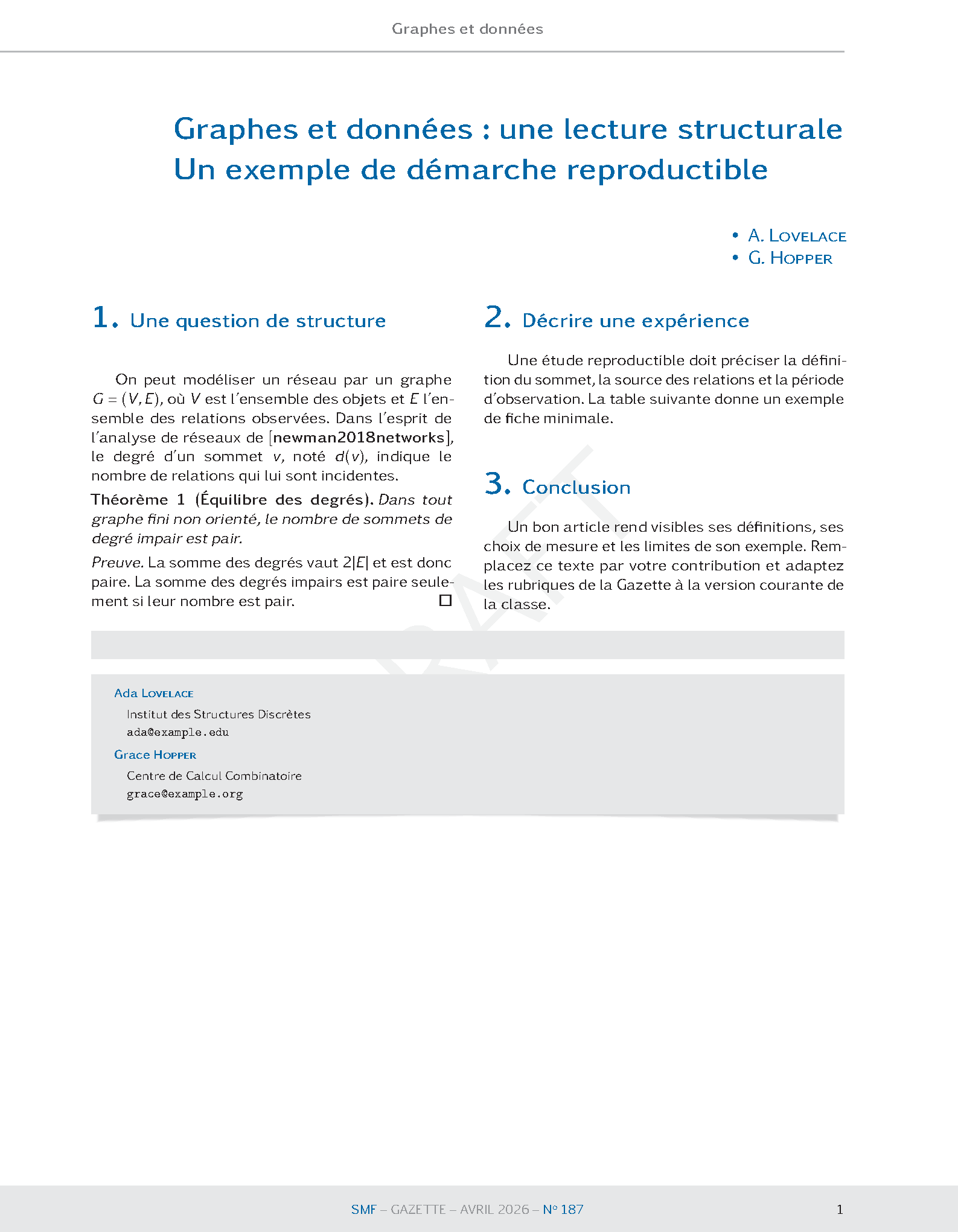 First page of GZT Journal Article