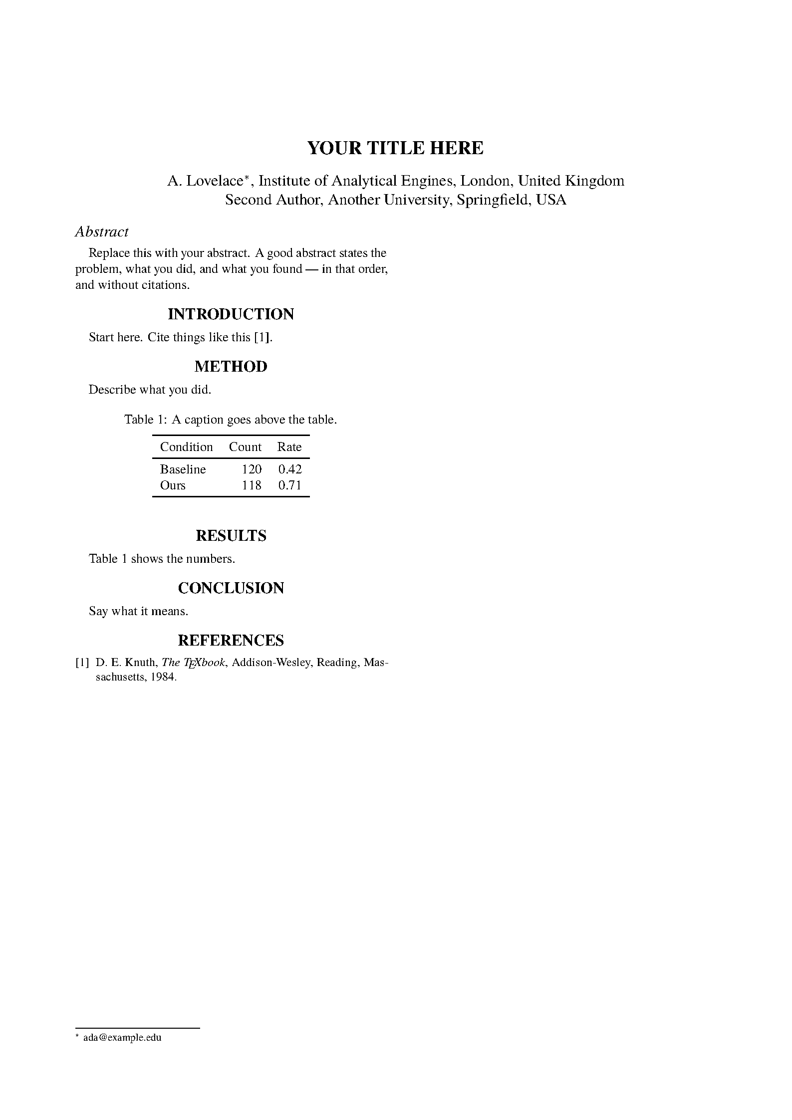 First page of JACoW
