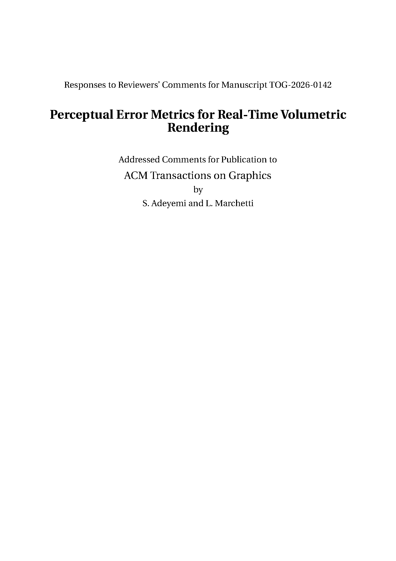 First page of the compiled Journal Reviewer Response Letter template