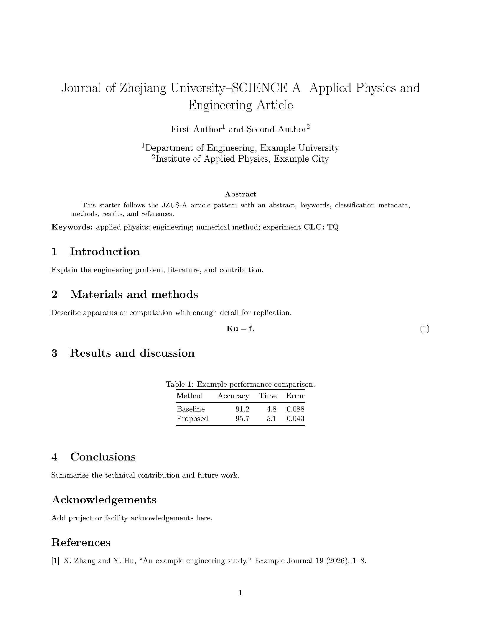 First page of Journal of Zhejiang University--SCIENCE A