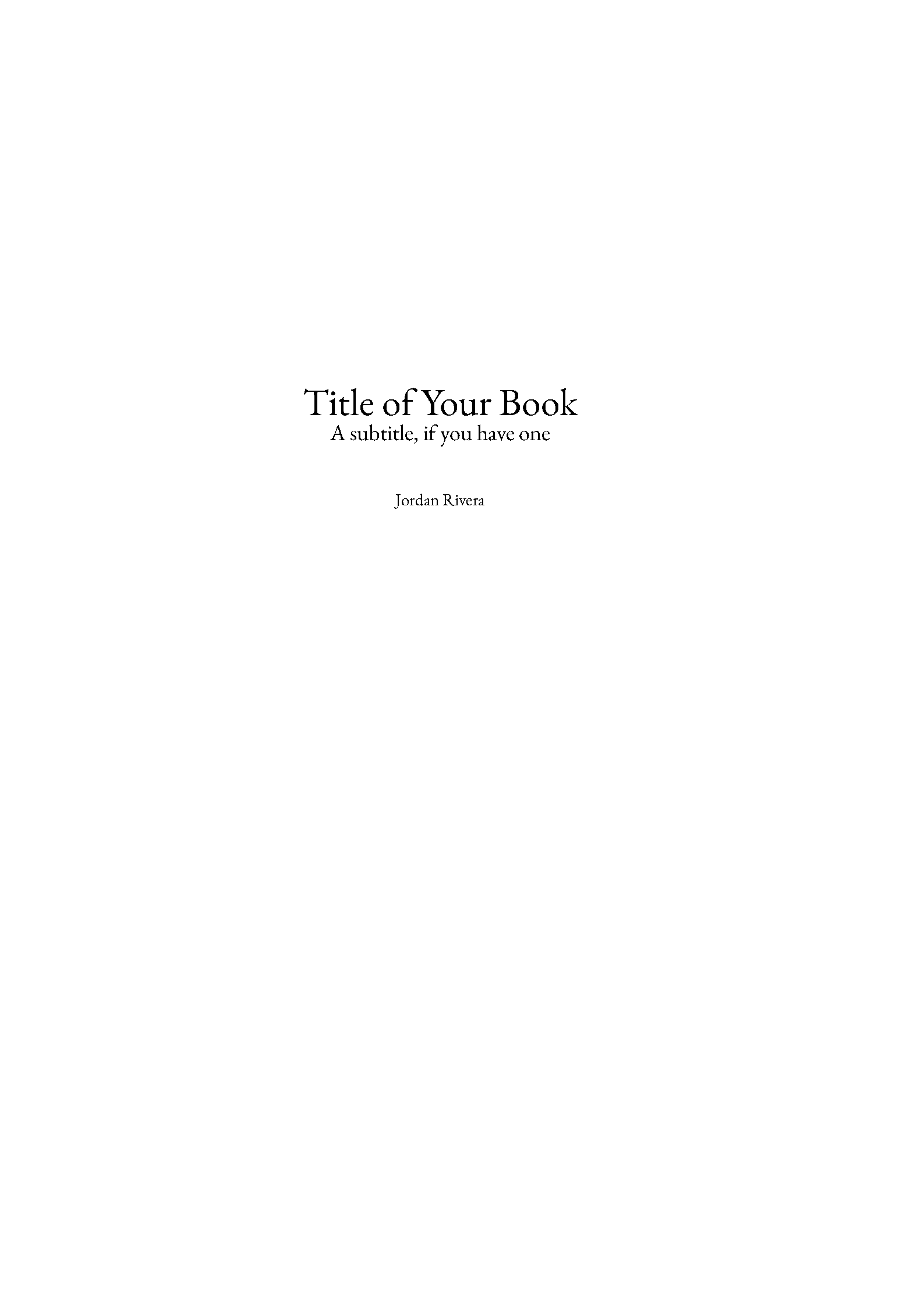 First page of the compiled Legrand Orange Book template