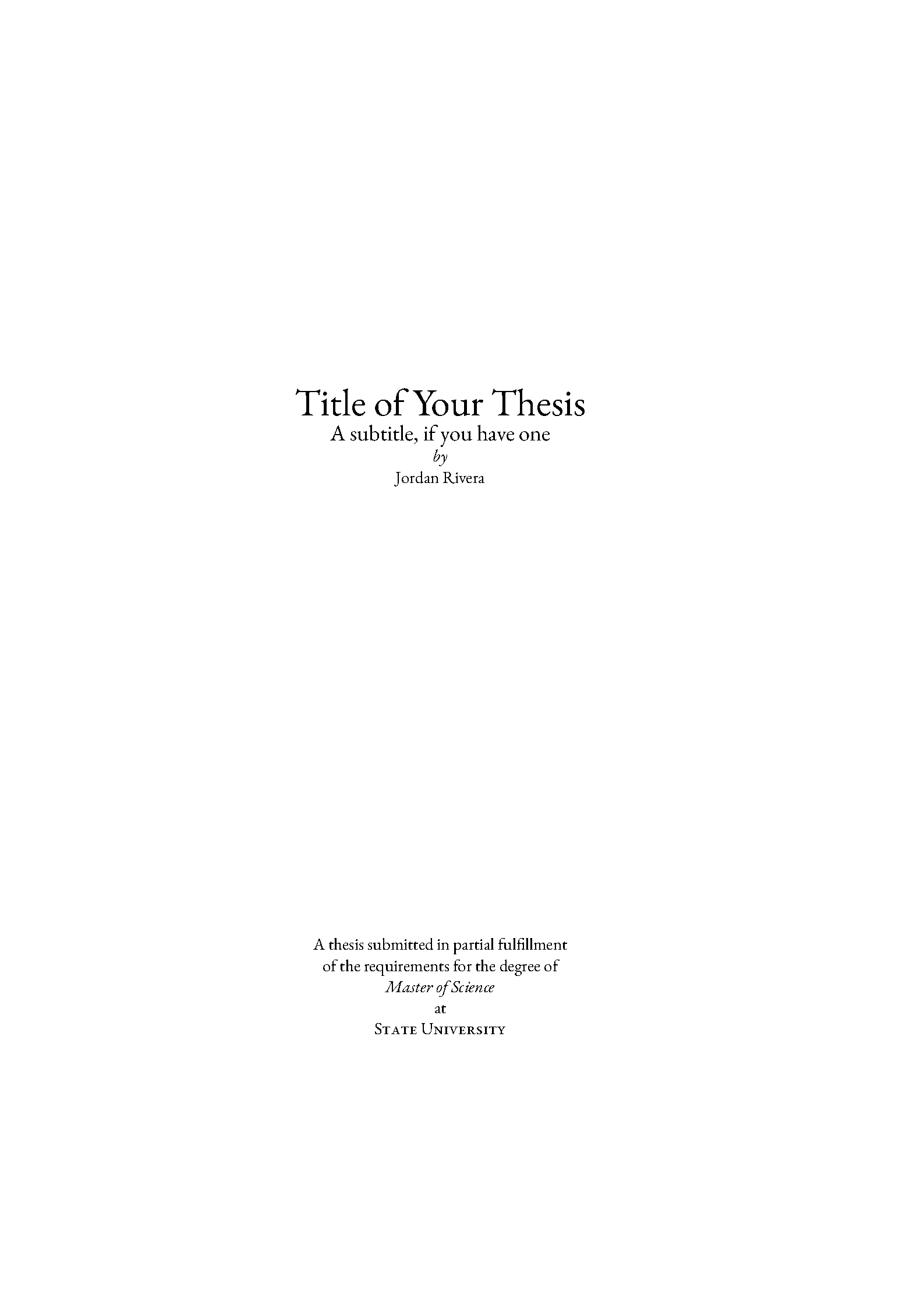 First page of Masters/Doctoral Thesis