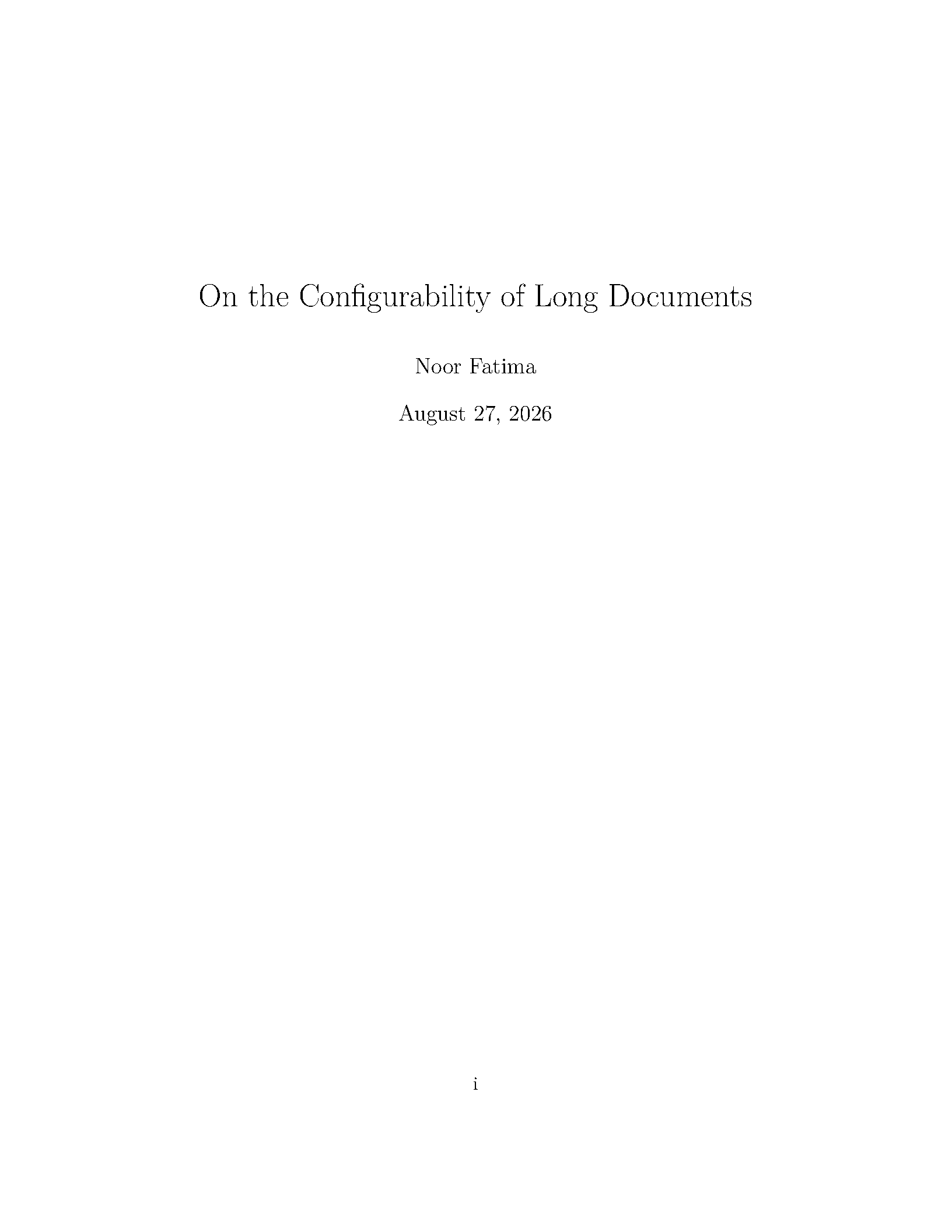 First page of the compiled memoir template