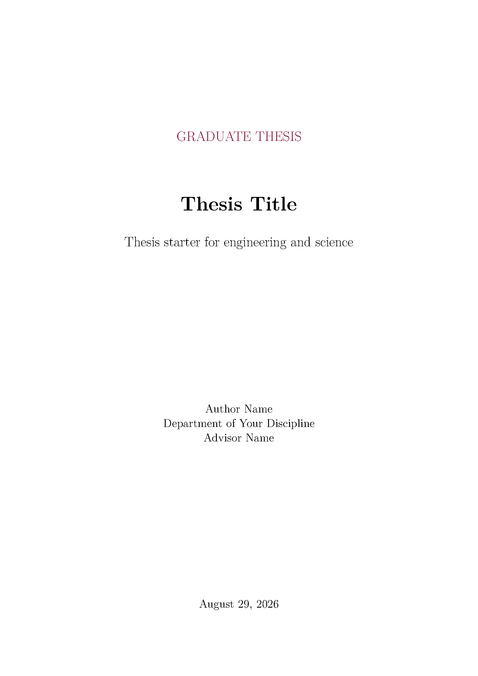 First page of METU Thesis