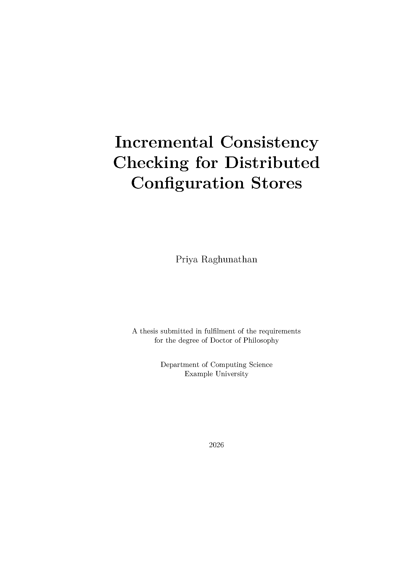 First page of PhD Thesis Front Matter
