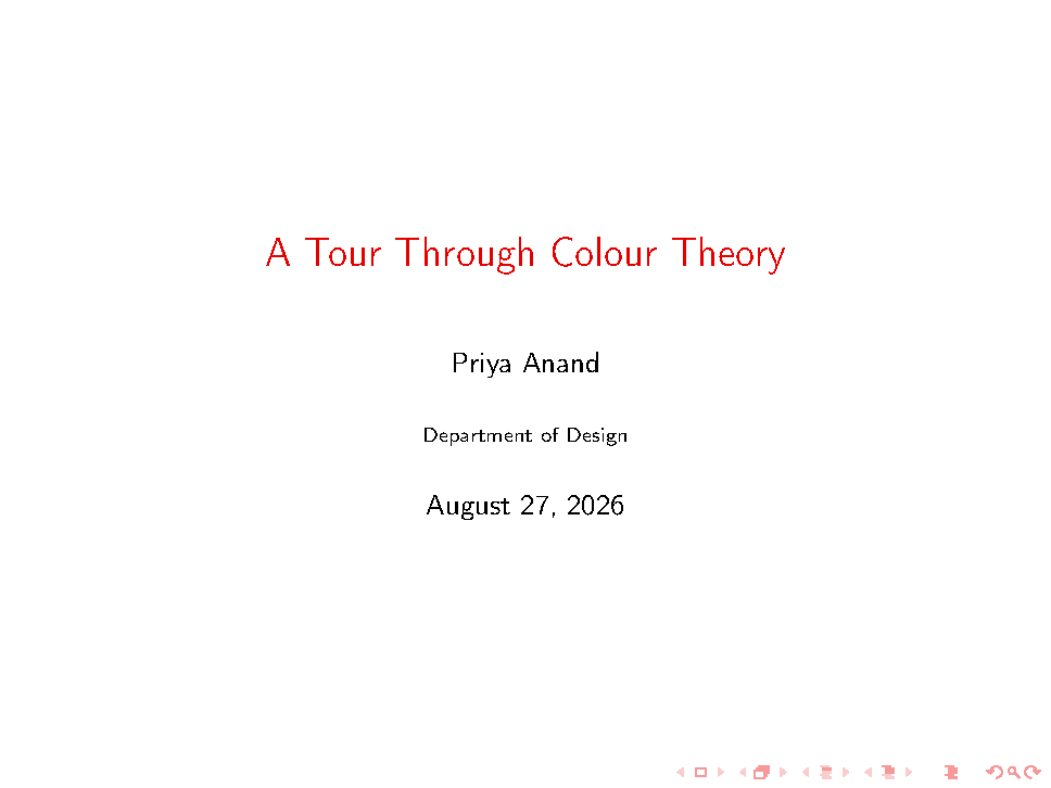 First page of the Rainbow template