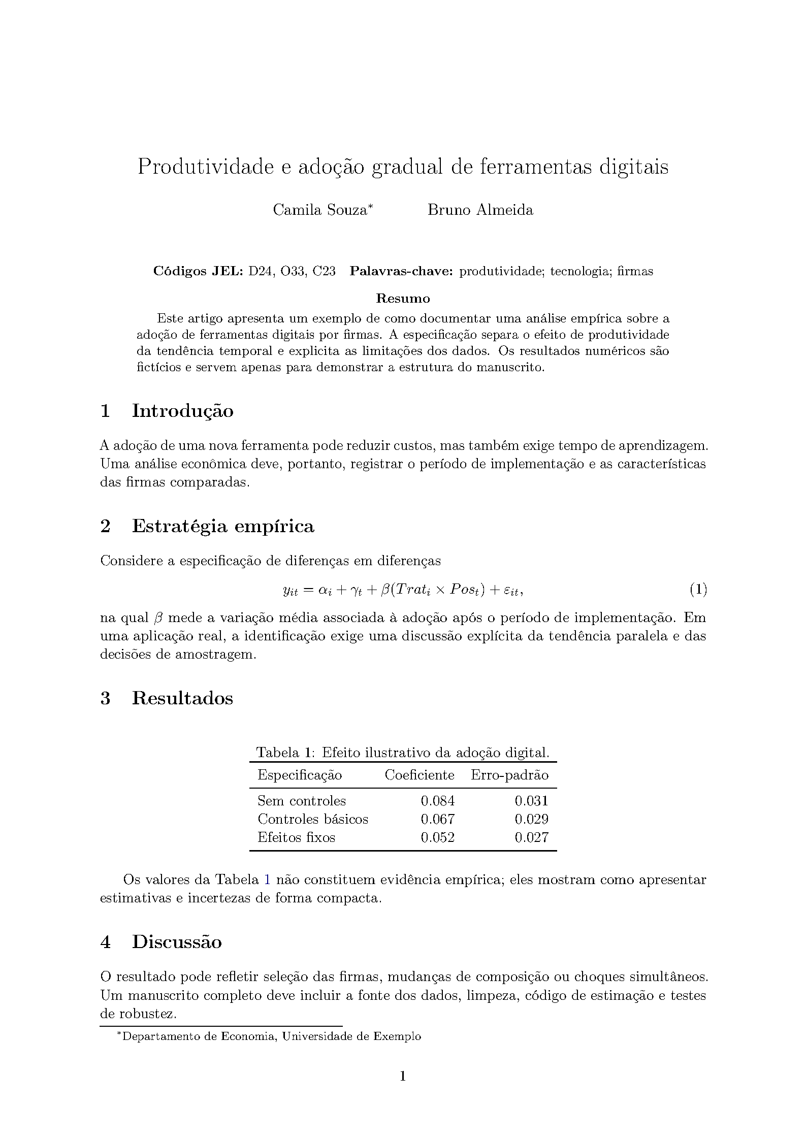 First page of Revista Brasileira de Economia Article