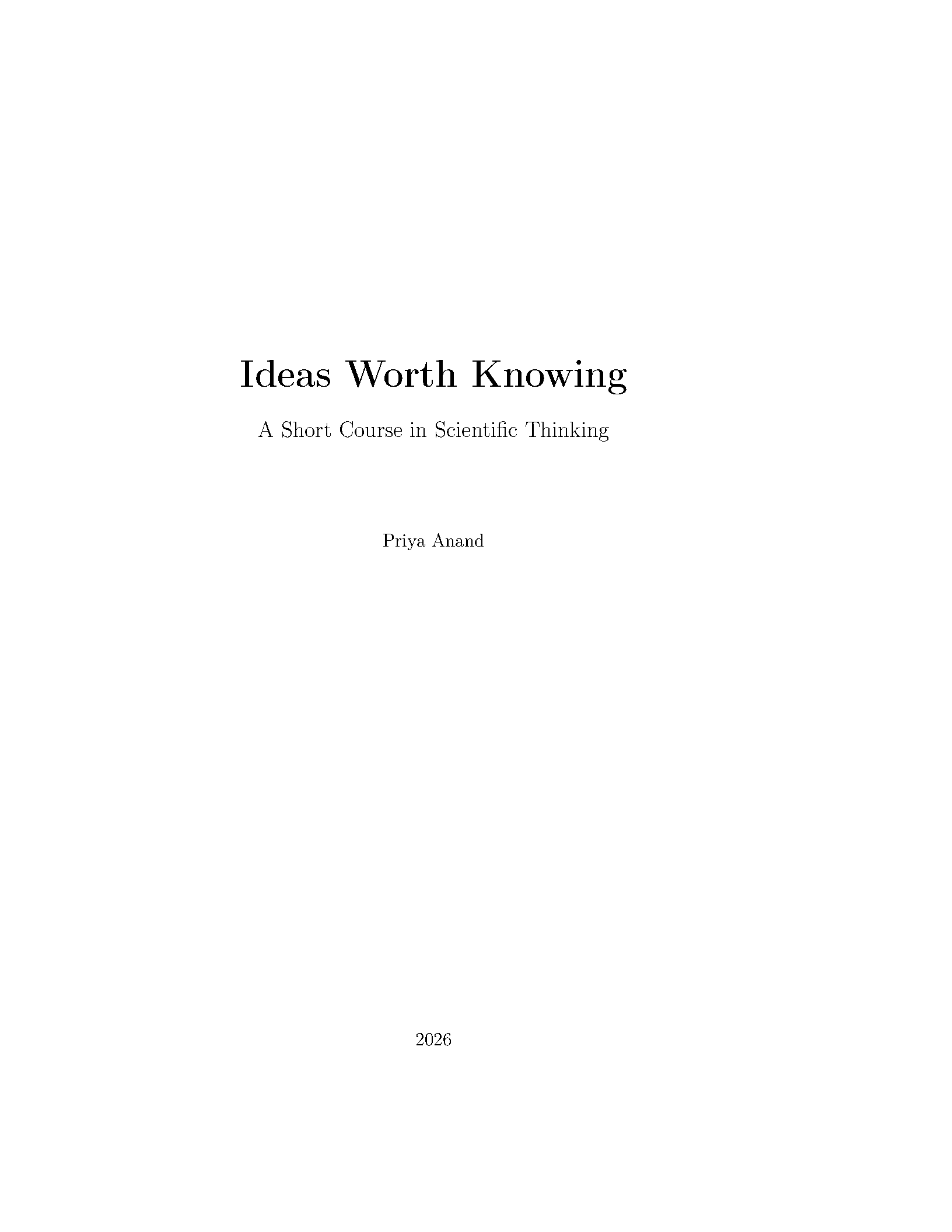 First page of Scientific Book Starter