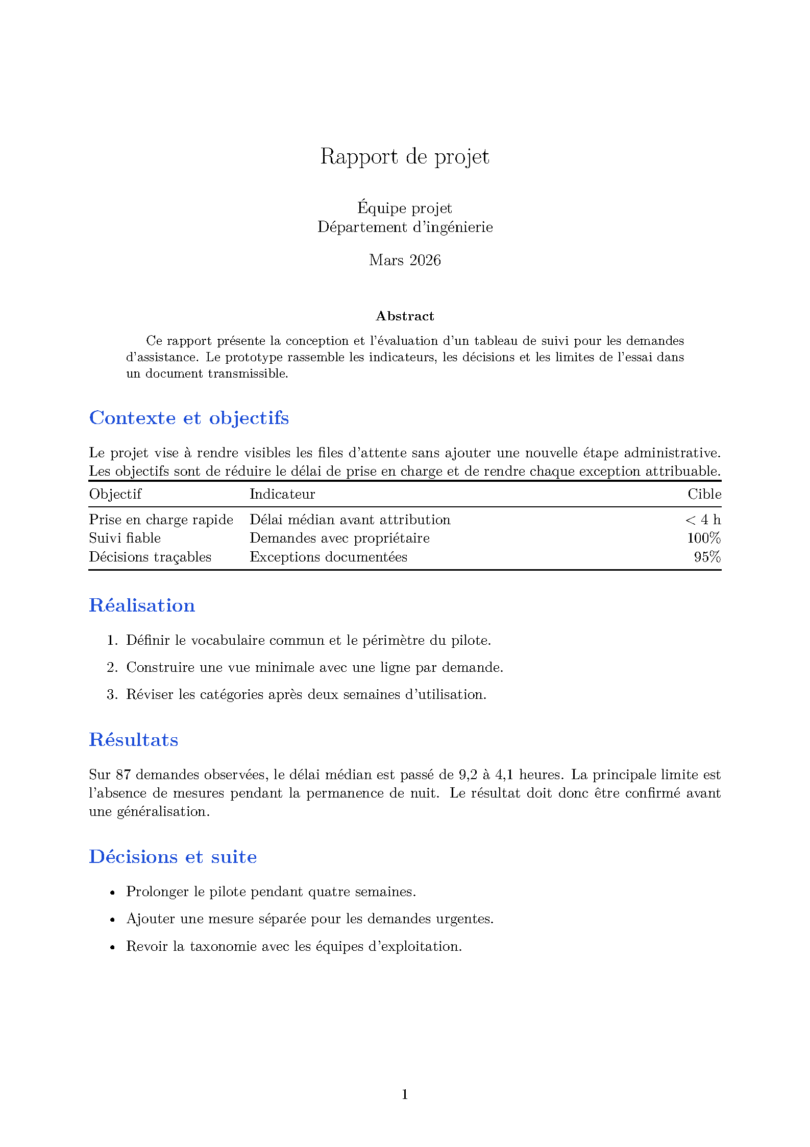 First page of ScribUTT Project Report