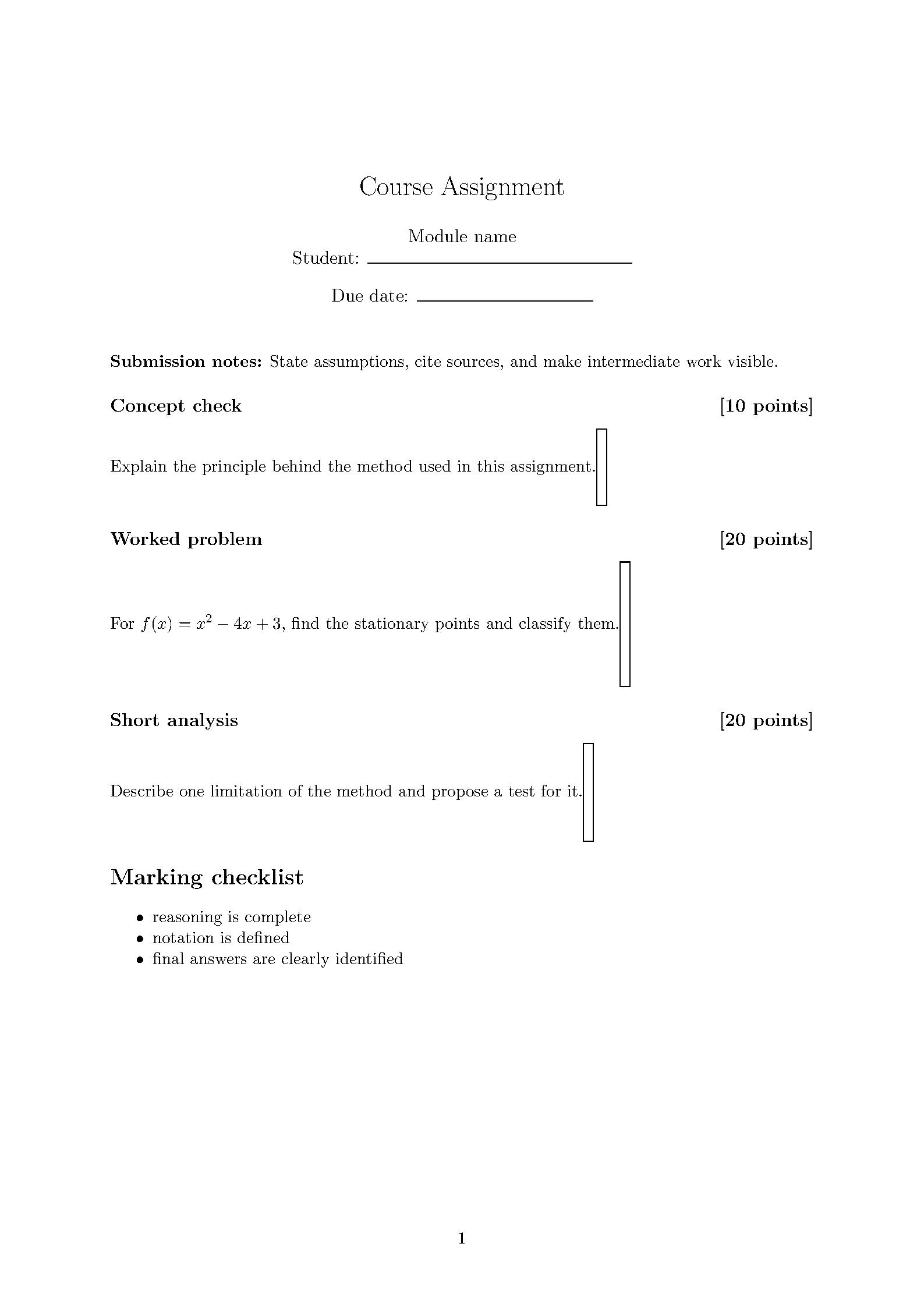 First page of the Shahriar-Labs Assignment template