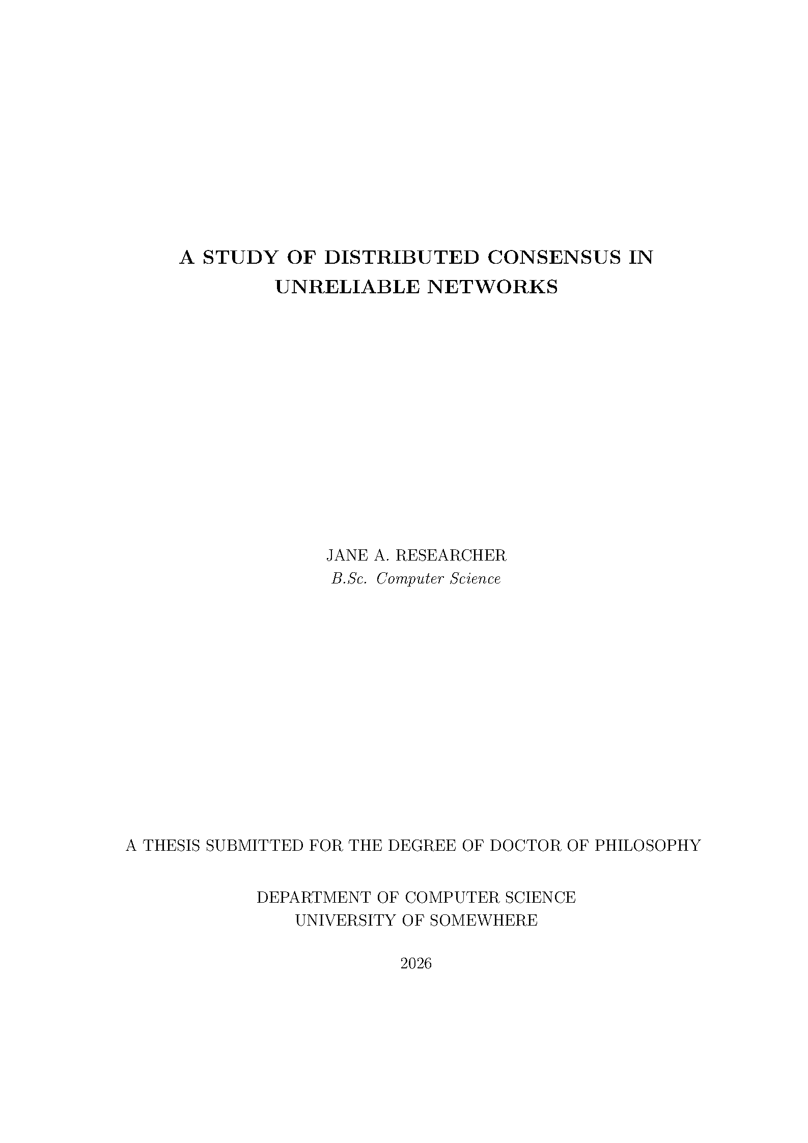 First page of SPhdThesis