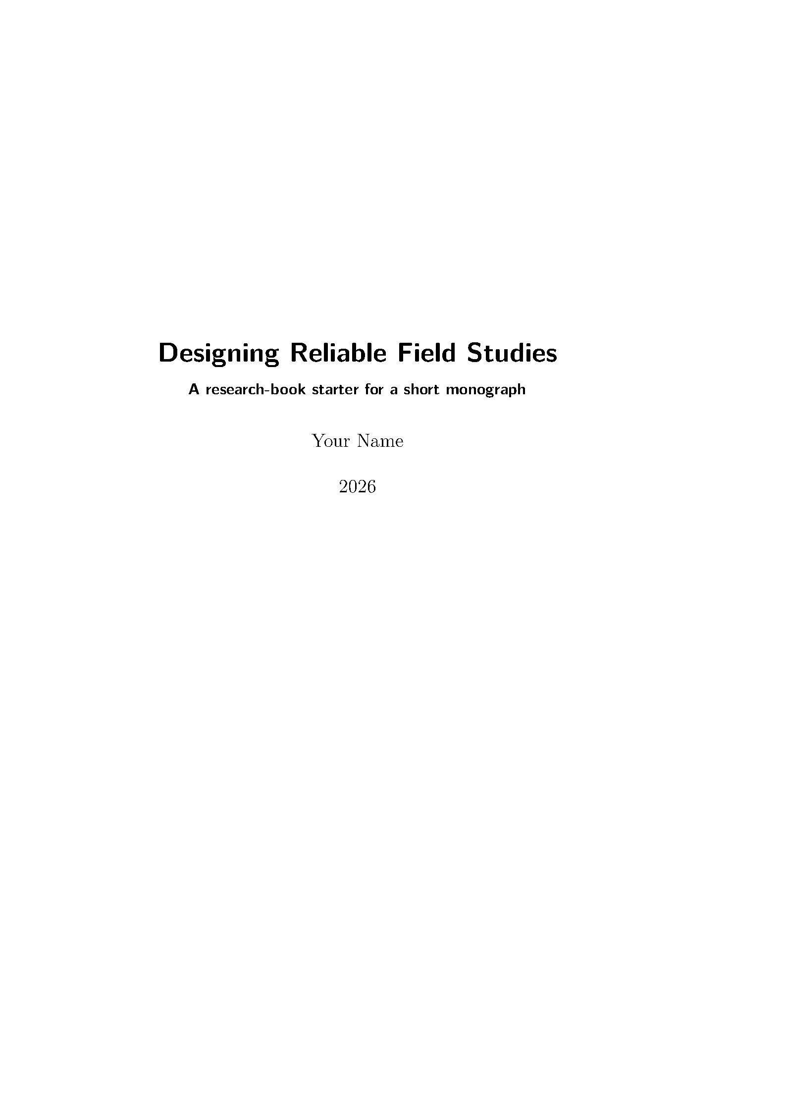 First page of SR-Vorl Book