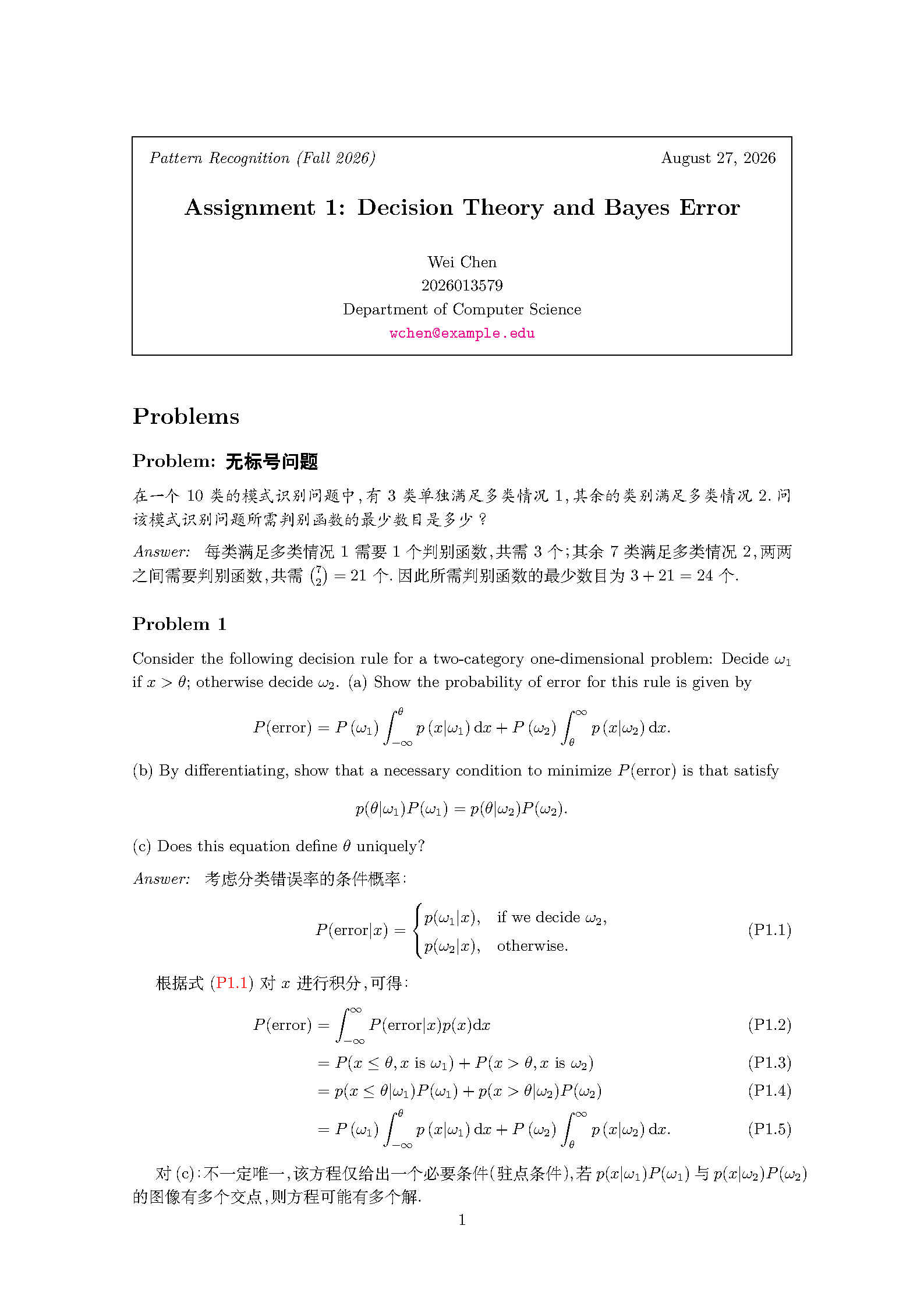 First page of the SXKDZ Homework Template template