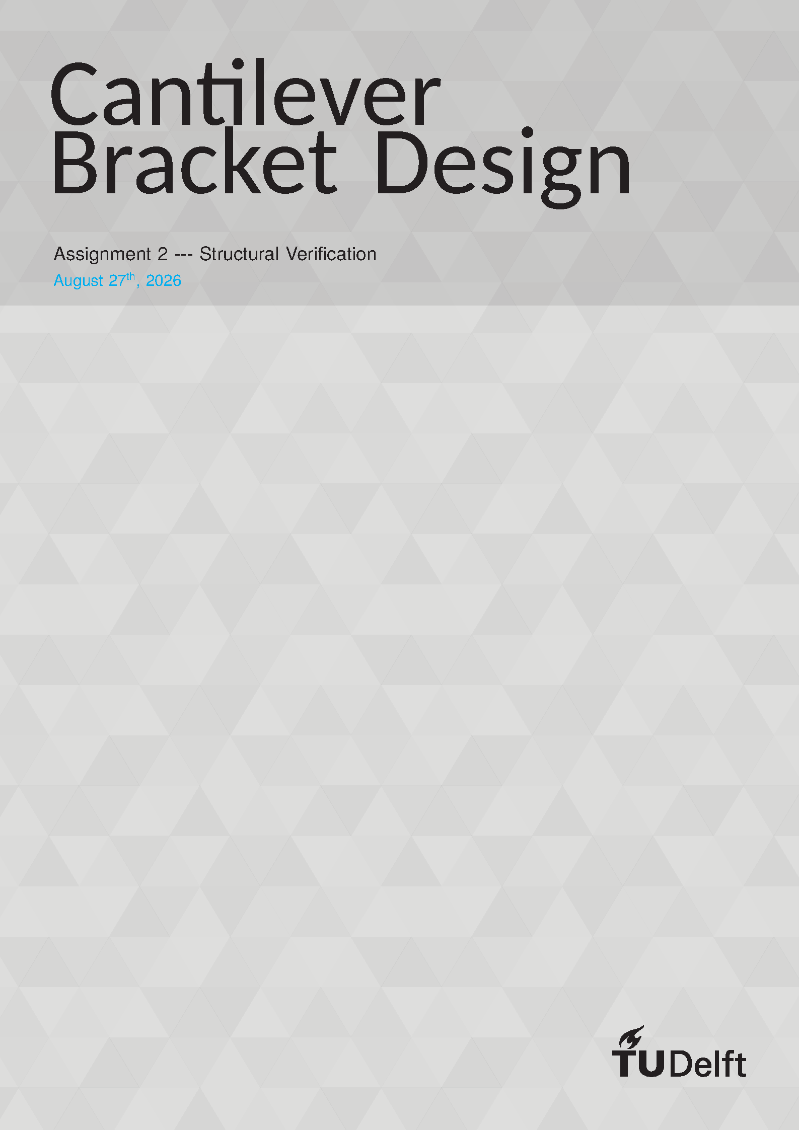 First page of the TU Delft Light Assignment template