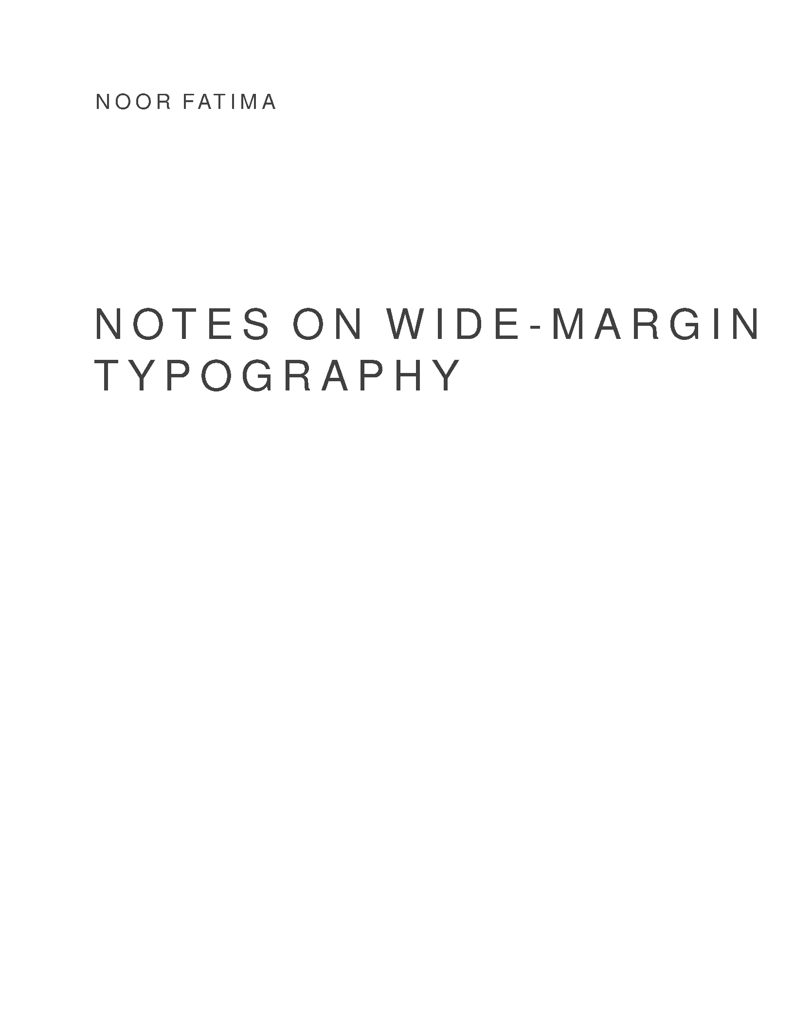 First page of Tufte-Style Book