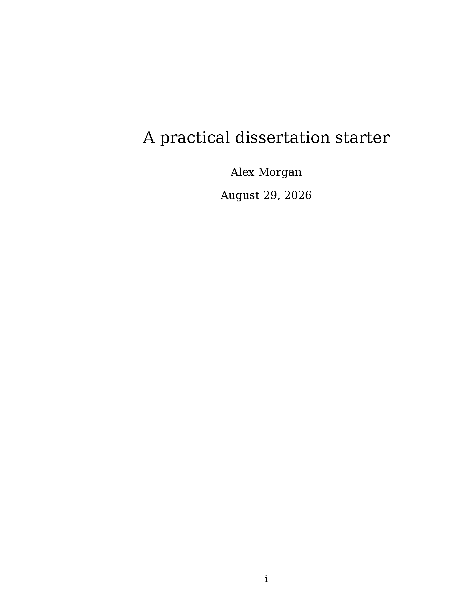 First page of WUSTL Dissertation