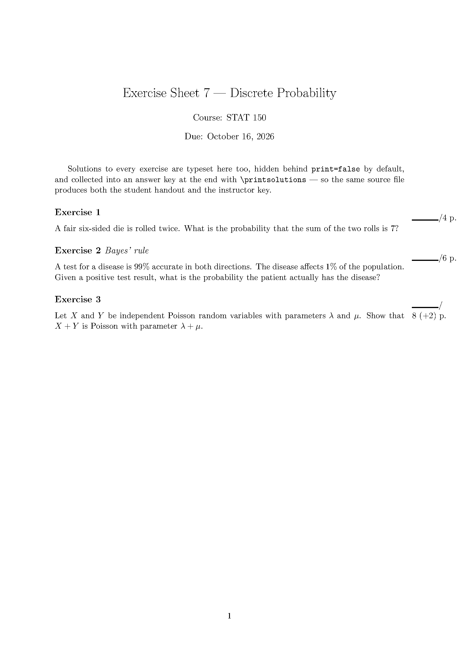 First page of the compiled xsim template