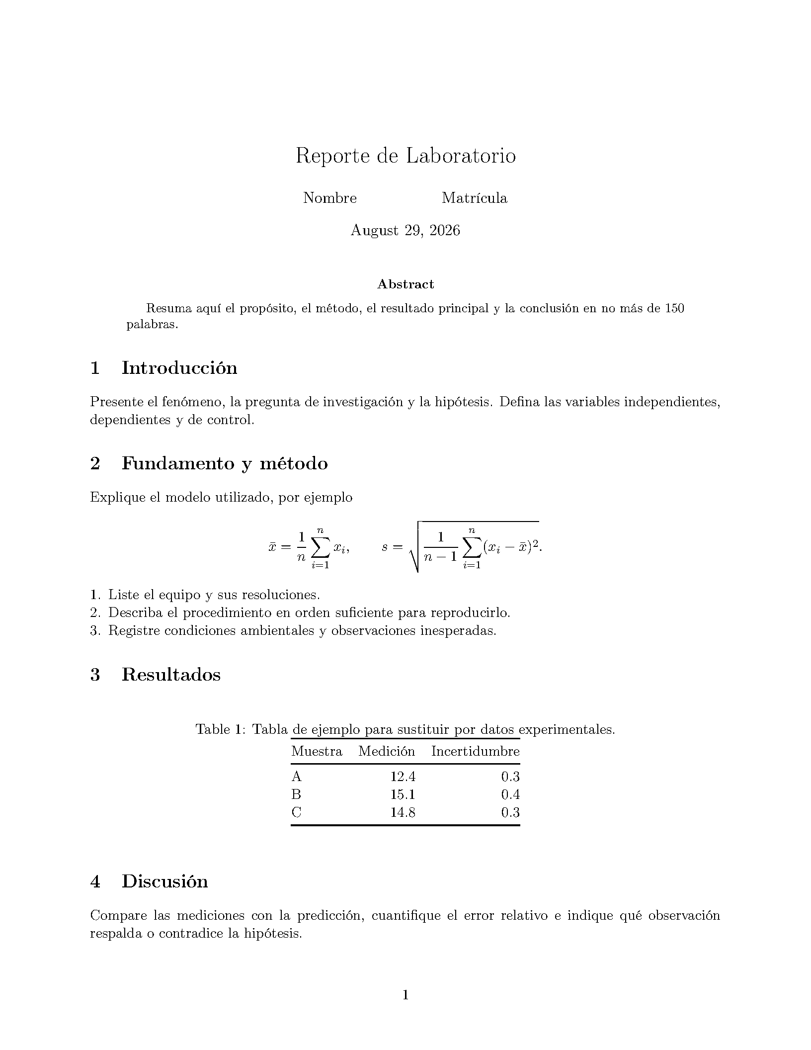 First page of Universidad Autónoma de Zacatecas Lab Report